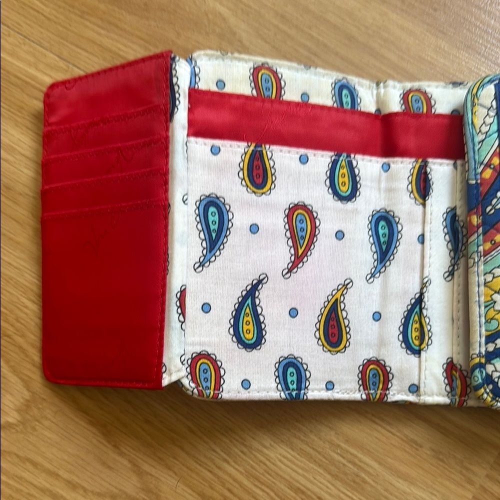 Vera Bradley Blue and Red Quilted Wallets - Picture 3 of 5